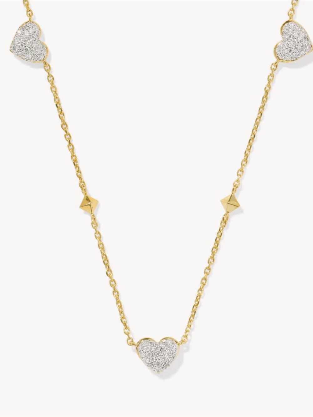 Kendra Scott Fine Jewelry Madeline Strand Necklace. 14K Solid Gold & Diamonds.